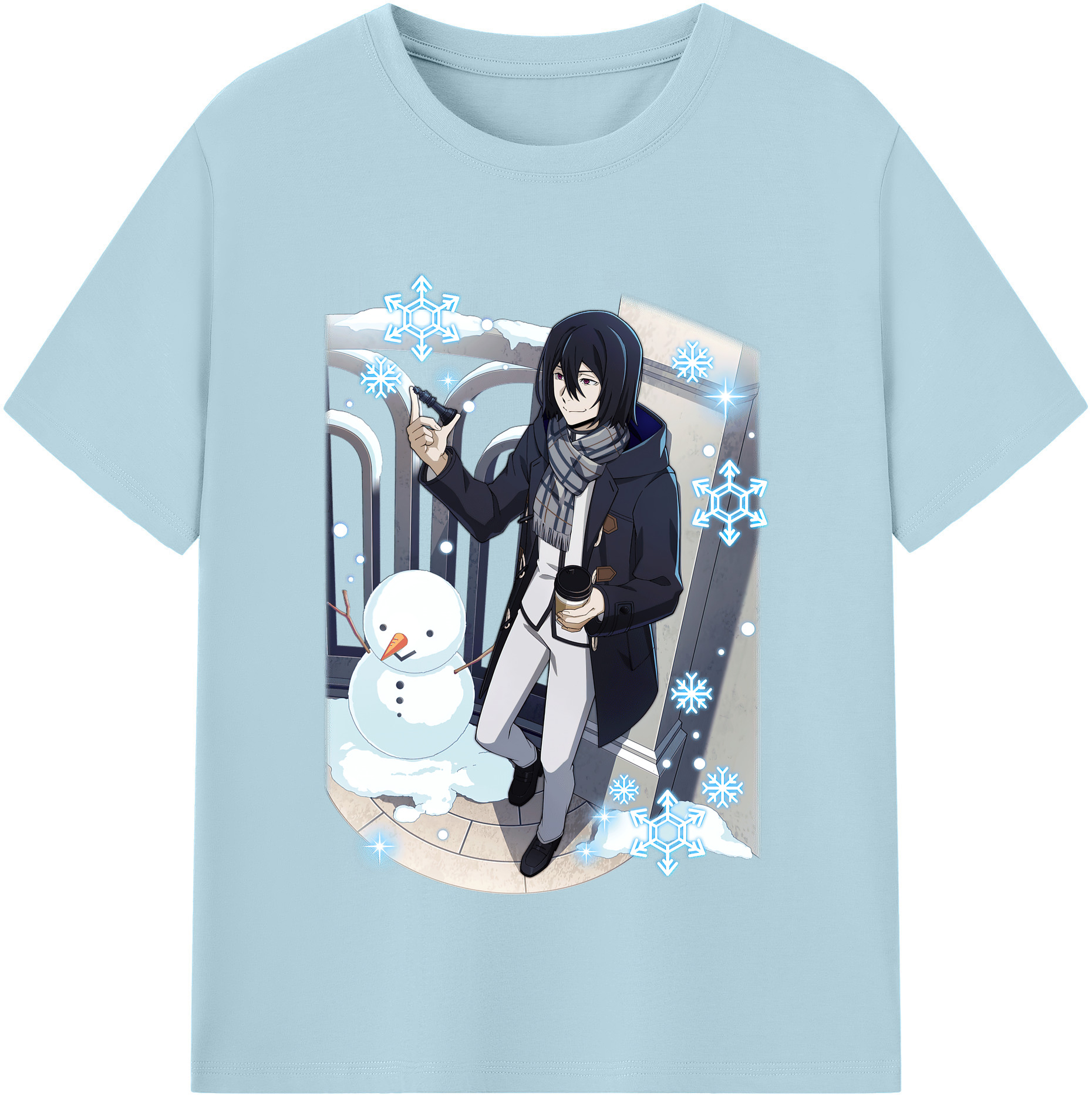 （画像用） 文豪ストレイドッグス Bungo Stray Dogs 綿100％半袖Tシャツ（フロントプリント）